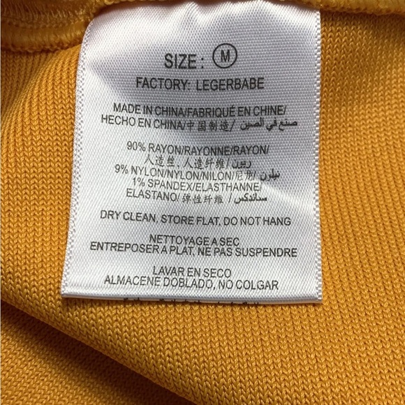 Bandage Dress Medium Legerbabe Yellow Bodycon Sexy Zip Up Mini Tube Tank Club - Picture 5 of 8